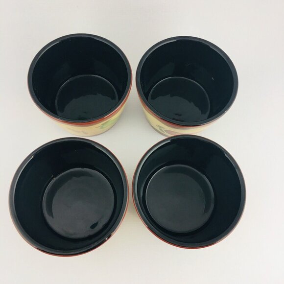 THE MAIN INGREDIENTS Southwestern Chili Peppers Stoneware Soup Salad Bowl Set 4 - Picture 6 of 13